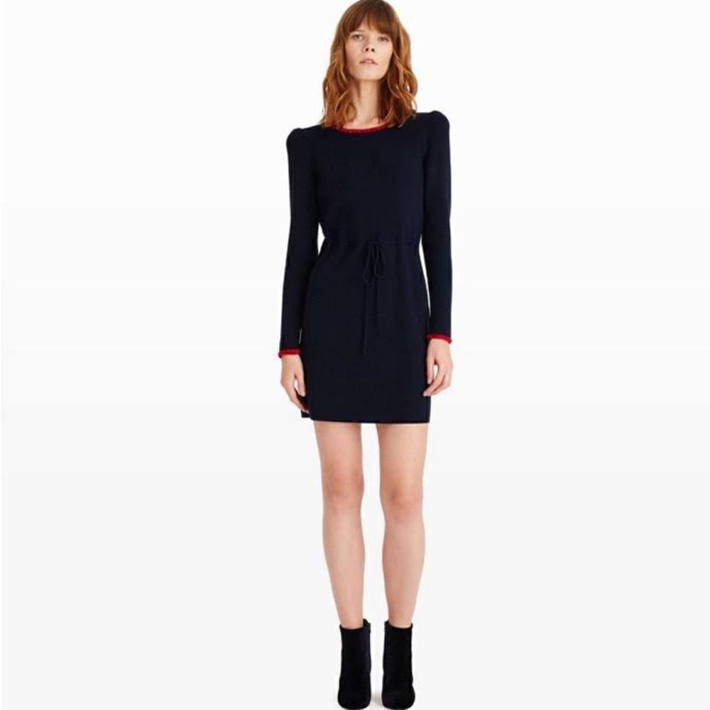 NWT Club Monaco Cloviee Sweater Dress Navy Blue Size Medium